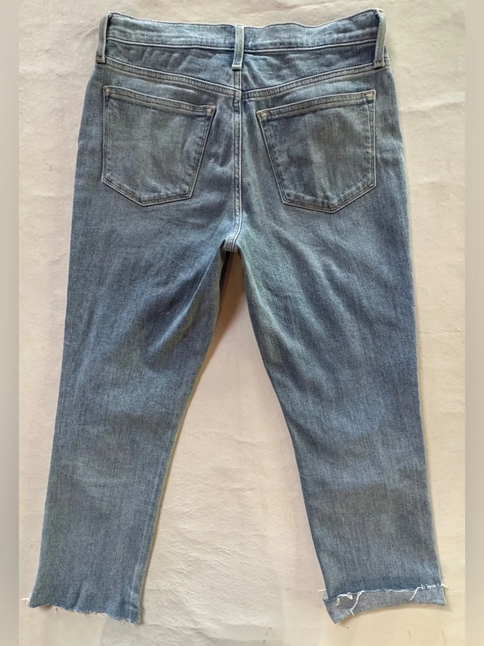 J.Crew Slim Boyfriend Jeans BF862 Raw Hem Faded Med Wash (26)